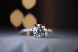 designer and premium ring jewel with shiny gemstone generative ai