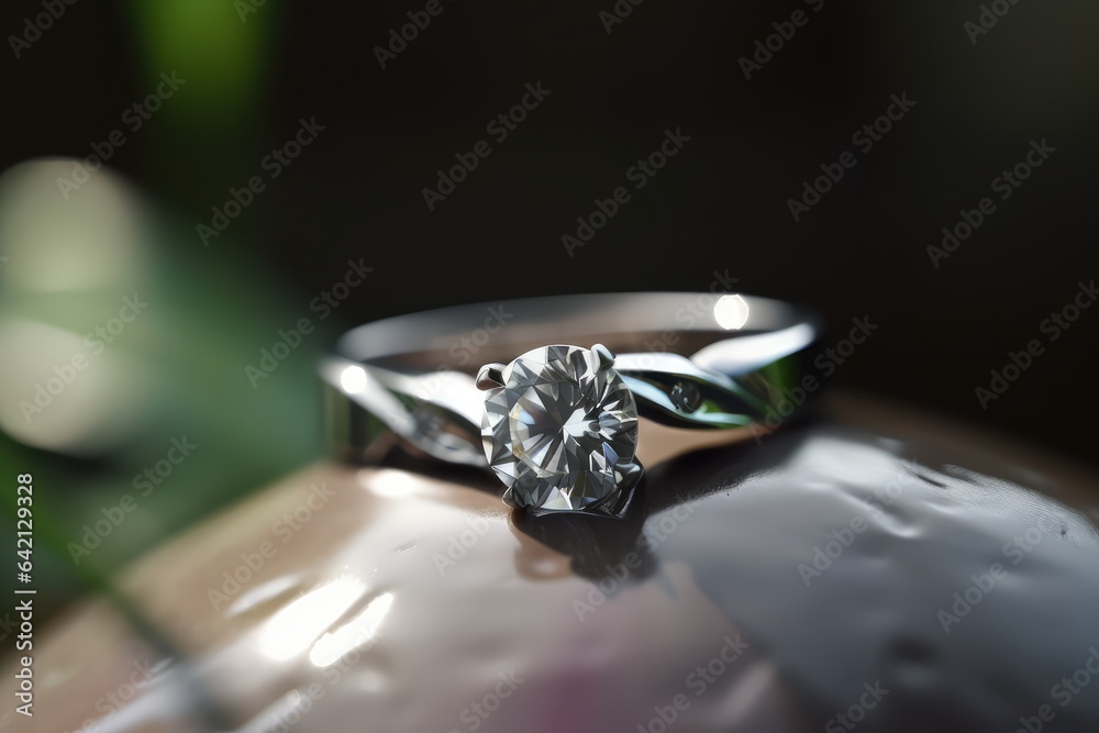 white gold designer ring photography a fashionable jewel generative ai white gold designer ring photography a fashionable jewel generative ai