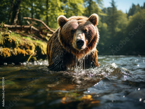 Brown bear in the wild.  © Mariya Sorvacheva