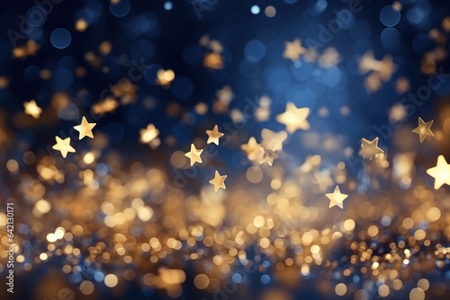 Slika na platnu Gold glitzernder Hintergrund für Banner und als Grundlage für Text und Produkte zum Thema Weihnachten, Feiern oder Geburtstag