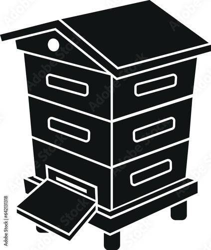 Black and White Cartoon Vector Illustration of a Chicken Hen Coop Building