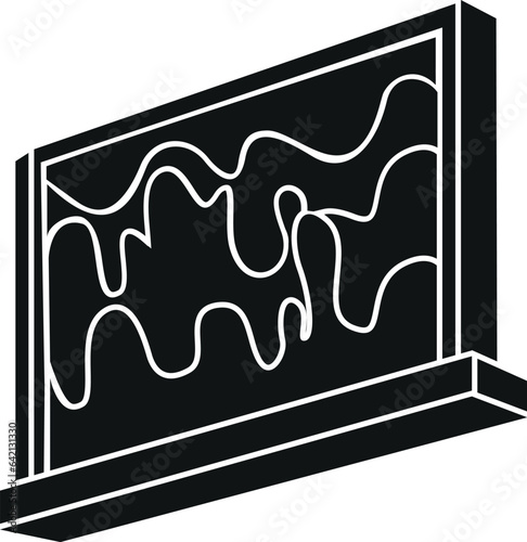 Black and White Cartoon Vector Illustration of an Ant Farm Formicarium 