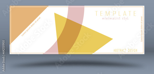 Abstract geometric composition. layout for the cover, banner, brochure, poster. Layout of the designer packaging of the goods