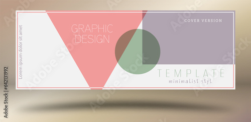 Abstract geometric composition. layout for the cover, banner, brochure, poster. Layout of the designer packaging of the goods