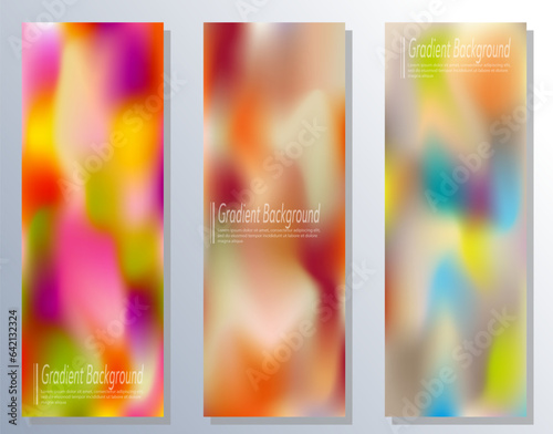 Gradient background, color blur. A set of templates for interior design, prints, decorations, creativity and web design. The basis for posters, posters, covers and creative ideas