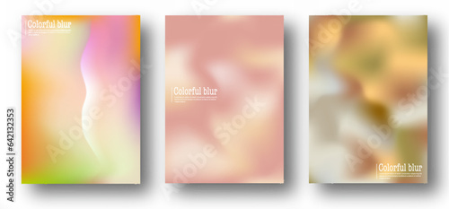 Gradient background, color blur. A set of templates for interior design, prints, decorations, creativity and web design. The basis for posters, posters, covers and creative ideas