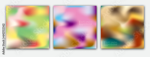 Gradient background, color blur. A set of templates for interior design, prints, decorations, creativity and web design. The basis for posters, posters, covers and creative ideas