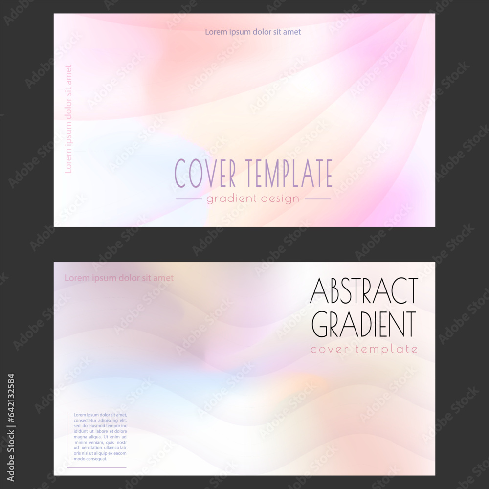 Colorful gradient background. Minimalistic colorful template for banners, posters and covers. An idea for a corporate creative style in social networks, advertising, marketing and creative inspiration