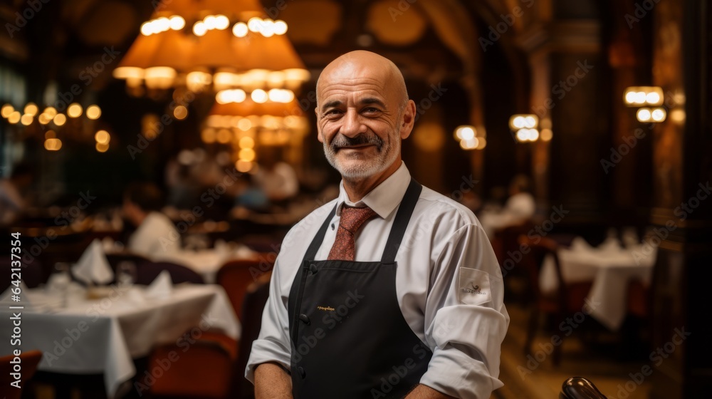 man in restaurant