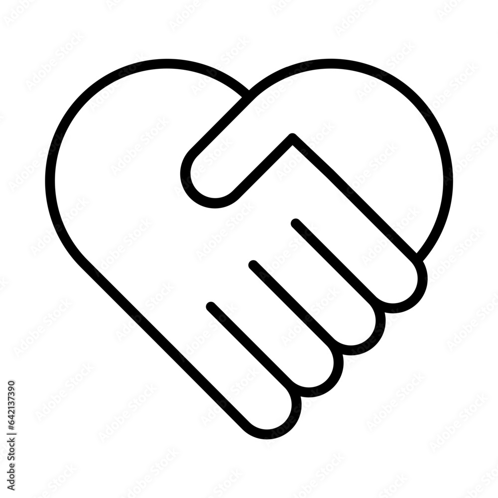 Heart Hands icon design Heart Hands icon design