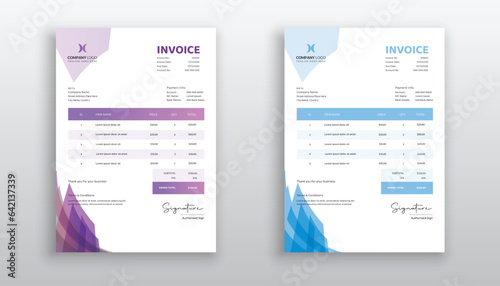 creative modern invoice template for your business
