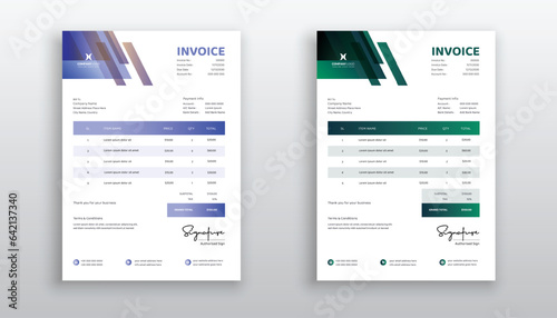creative modern invoice template for your business
