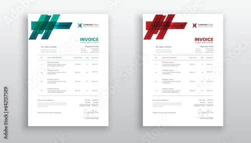 creative modern invoice template for your business
