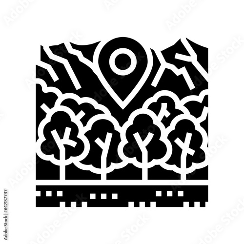 ecotourism environmental glyph icon vector. ecotourism environmental sign. isolated symbol illustration