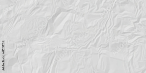 	
Crumpled paper texture and White crumpled paper texture crush paper so that it becomes creased and wrinkled. Old white crumpled paper sheet background texture.	

