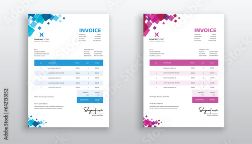 creative modern invoice template for your business
