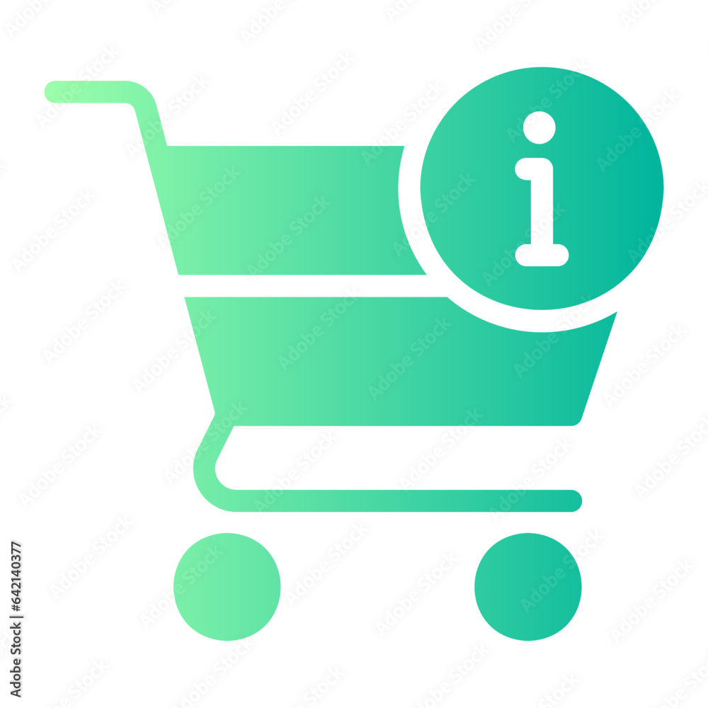 shopping cart gradient icon shopping cart gradient icon