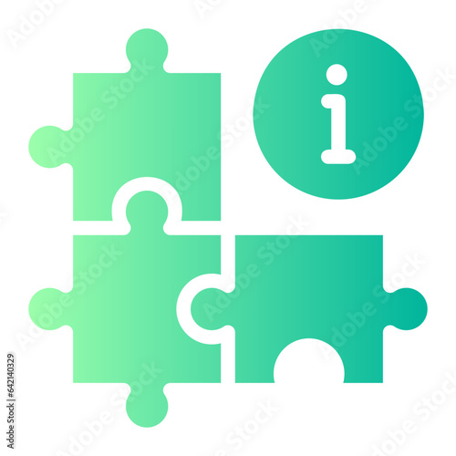puzzle gradient icon