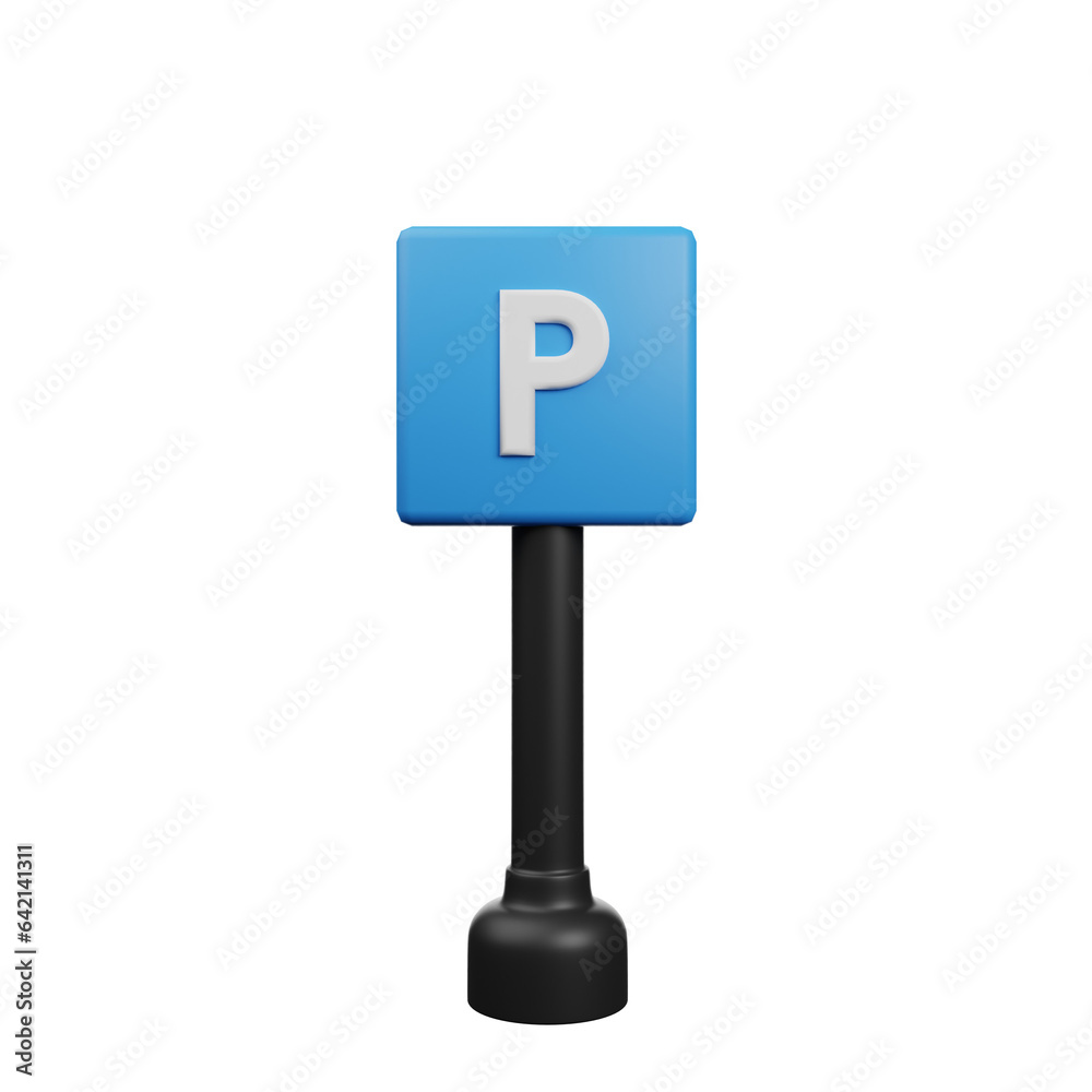3d illustration of road block 3d render icon parking icon 3d illustration of road block 3d render icon parking icon