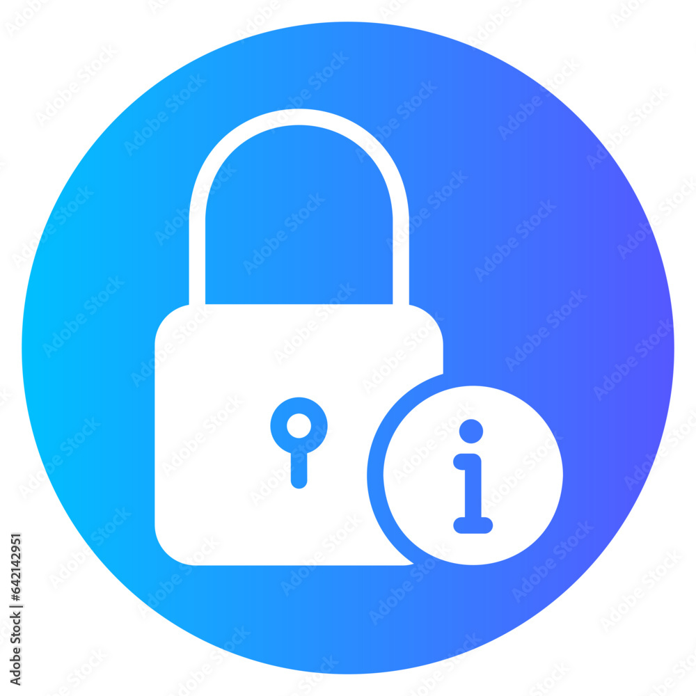 padlock gradient icon padlock gradient icon
