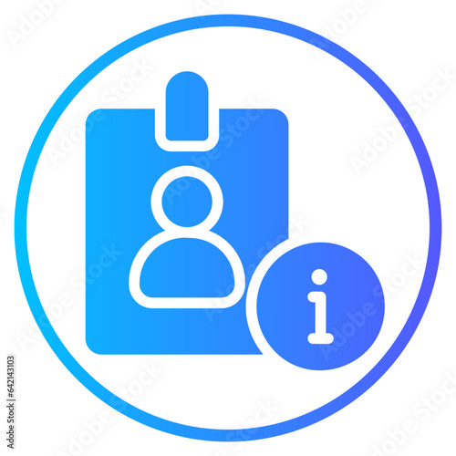 id card gradient icon