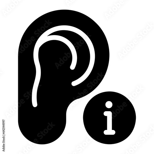 ear glyph icon