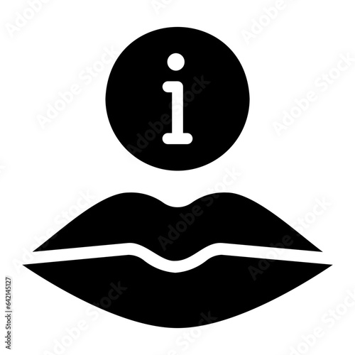 mouth glyph icon