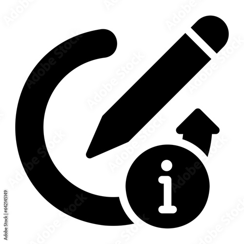 pencil glyph icon