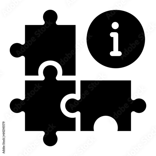 puzzle glyph icon
