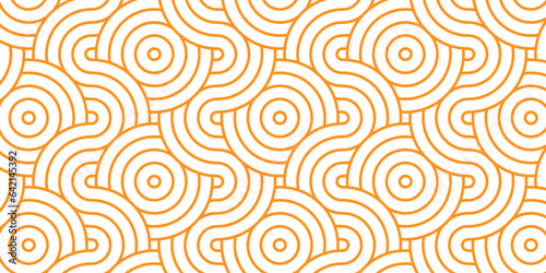 Abstract Pattern with wave lines brown sprial white scripts background. seamless scripts geomatics overloping create retro line backdrop pattern background. Overlapping Pattern with Transform Effect.