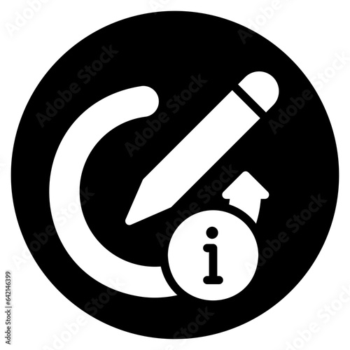 pencil glyph icon