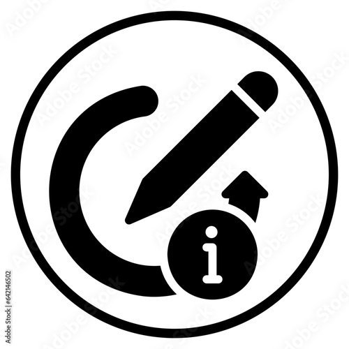 pencil glyph icon