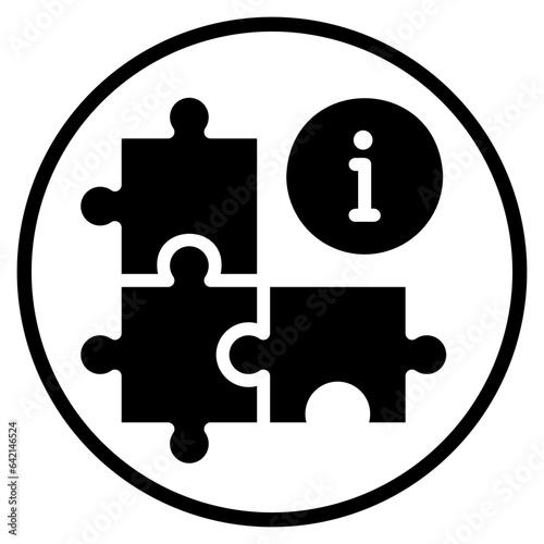 puzzle glyph icon