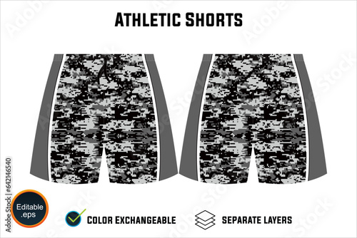 Obraz na plátně Dynamic Performance Ready Latest Sports Wear Athletic Shorts Vector Design for F