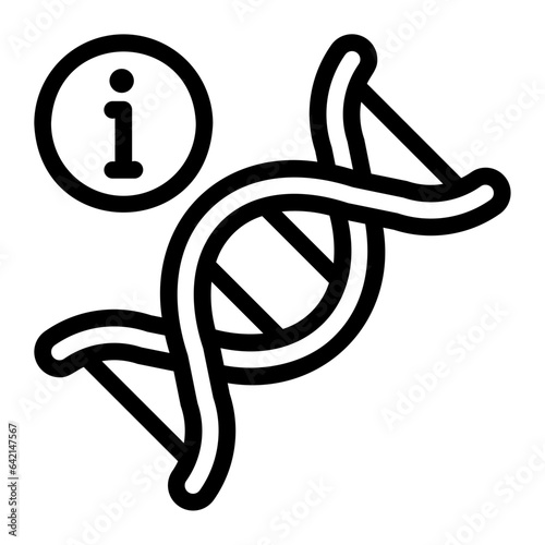 genetics line icon