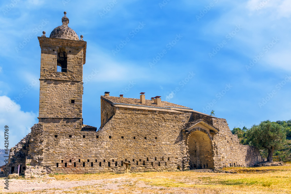 Abizanda is a Spanish municipality in the province of Huesca, Aragon. Located in the Sobrarbe, it has a population of 156 inhabitants. Church of the Assumption