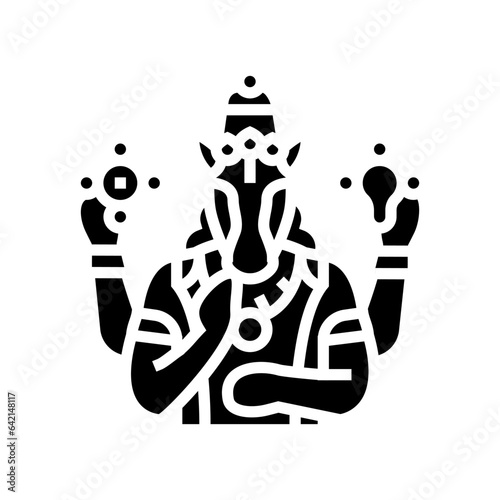 hayagreeva god indian glyph icon vector. hayagreeva god indian sign. isolated symbol illustration