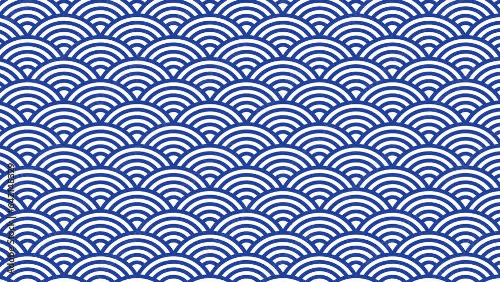 Motion background of classical japanese patterns Motion background of classical japanese patterns