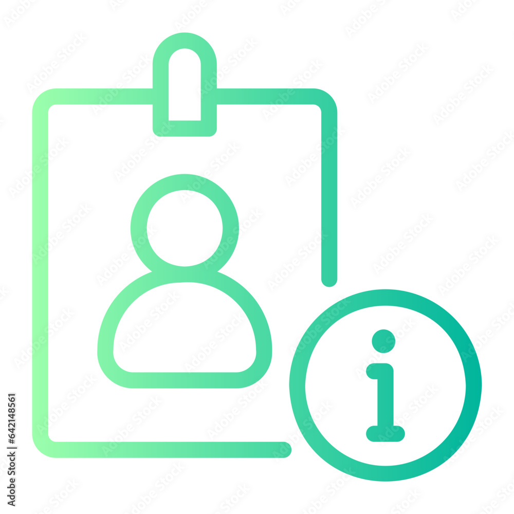 id card gradient icon