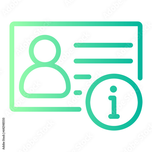 identification gradient icon
