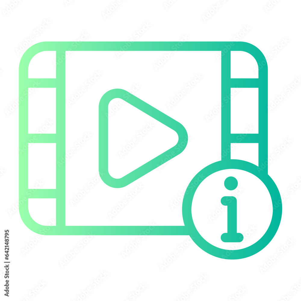 video player gradient icon video player gradient icon
