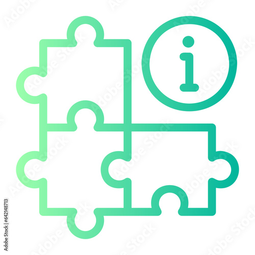 puzzle gradient icon