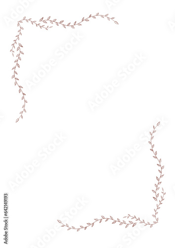 Fotografi minimalist floral frame border