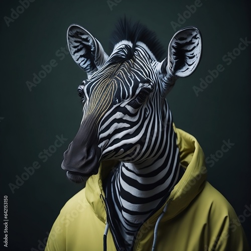 zebra with hoodie outfit