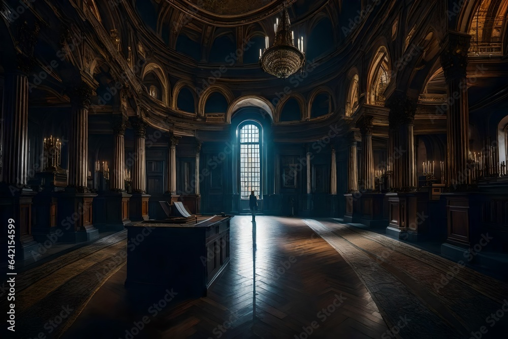 Fototapeta premium interior of the church Generated Ai