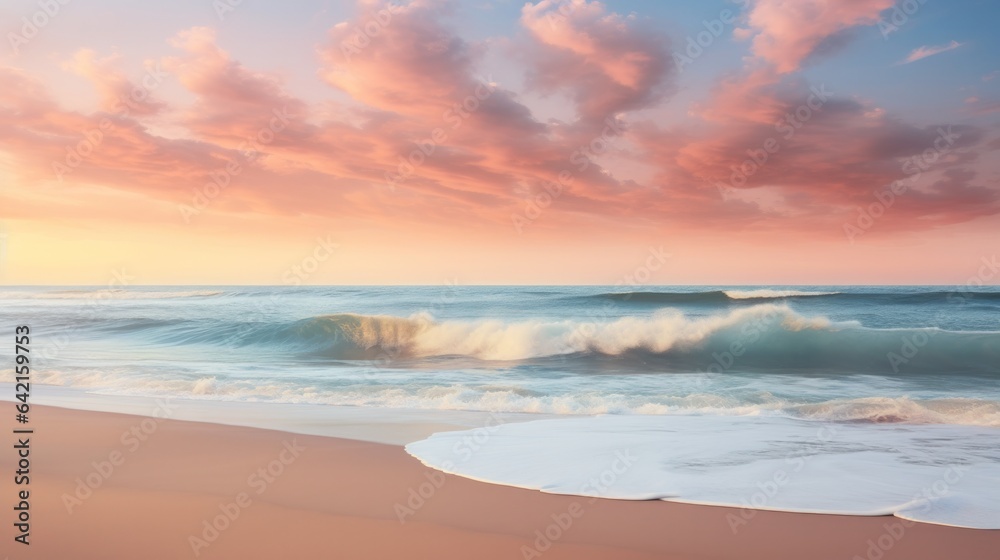 wave, beach, summer, sand, sea, ocean, travel, nature, lagoon, paradise. background picture is wave of ocean beach. color of sea is navy and green blue. when wave impact at sand born of bubble so much