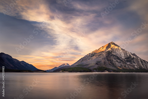 Sunset in the Canadian Rockies  photo