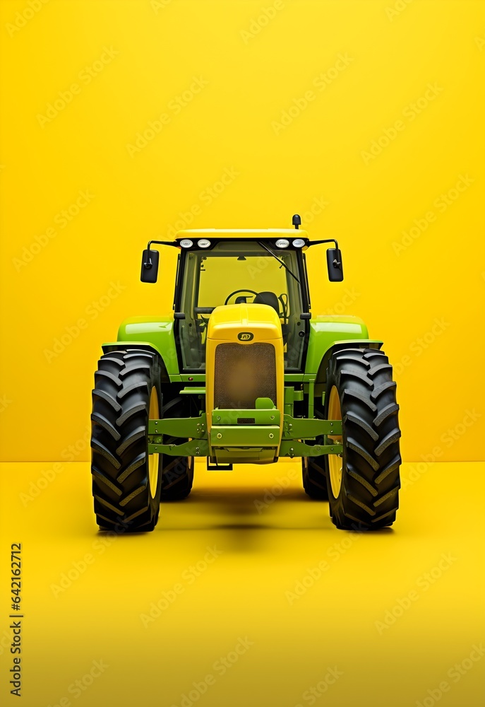 Obraz premium depiction of a tractor, capturing the essence of rural farming and agriculture.