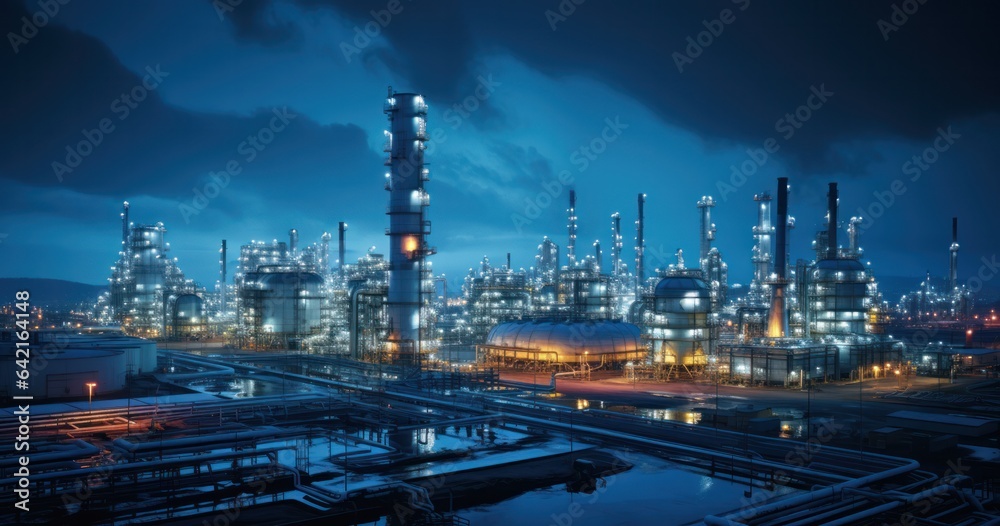 factory, background, construction industry, pipeline, construction, industry, artificial, industrial building, building, manufacture. background image is construction industry building on night sky.