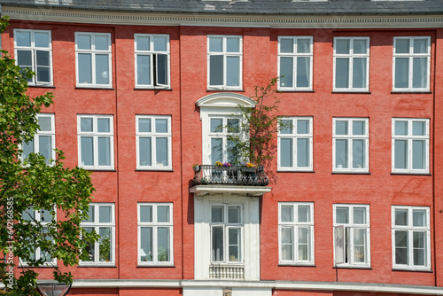 Fasse von H  usern in der Altstadt von Stockholm in D  nemark